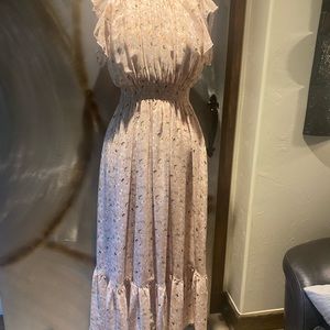 Melloday Multi colored pink maxi dress